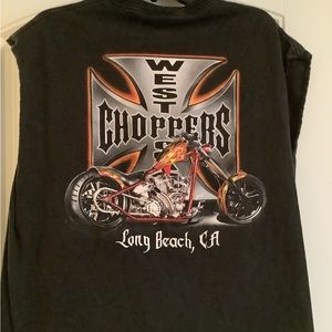 West coast choppers sleeveless men’s T-shirt, extra-large